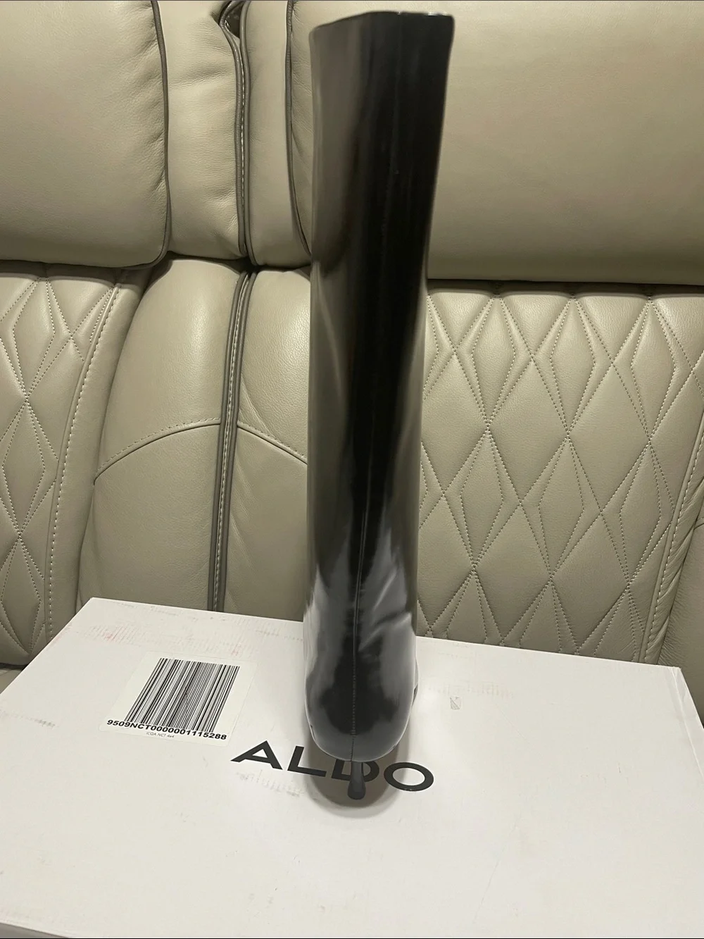 ALDO Selora Black Patent Over-the-Knee Boot